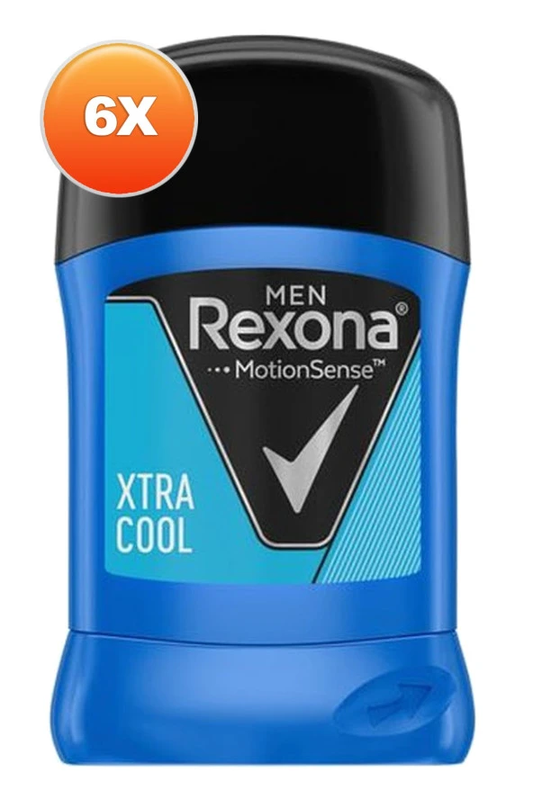 REXONA Extra Cool Erkek Stick Deodorant 50 Ml. Altılı Set