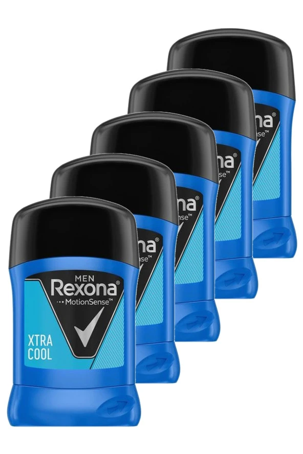 REXONA Extra Cool Erkek Stick Deodorant 50 Ml. Beşli Paket