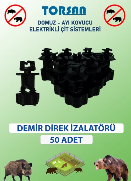 Elektrikli Çit Tel Demir İzolatör 50 ADET