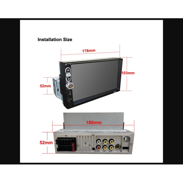 1din 7inc Wince Sistem Tofaş V.s.uygun Ince Arka Kasa - 2