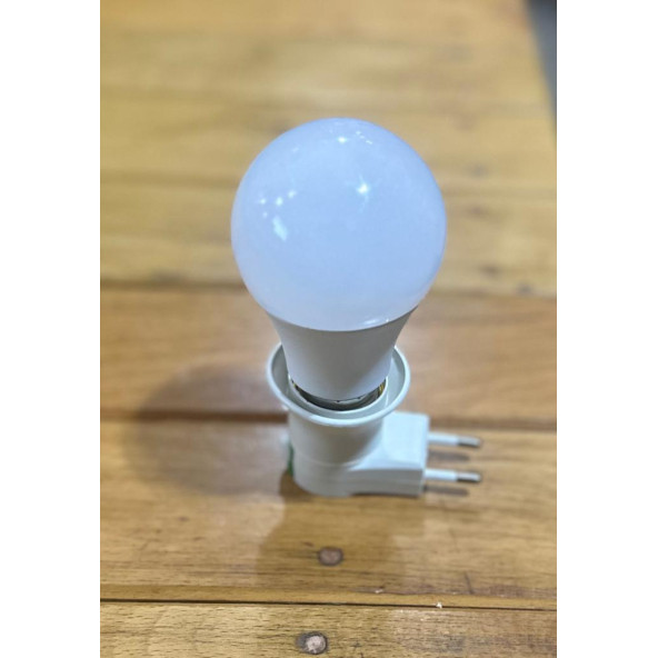 1 ADET 10W LED AMPUL 1 ADET ANAHTARLI FİŞLİ DUY - 3
