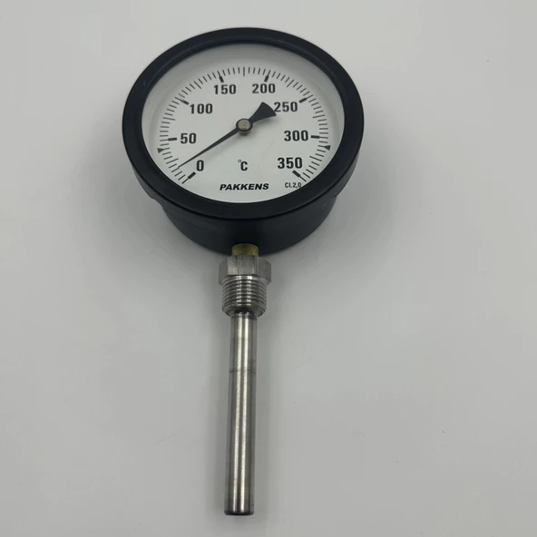 TermometreAlttan Çıkışlı Q100 - 0 - 350°C 10 Cm 1/2 - Resim 2