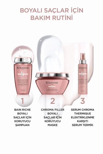 Kerastase Chroma Absolu Bain Riche Boyalı Saçlar İçin Besleyici Ve Koruyucu Şampuan 250 ml - Resim 6