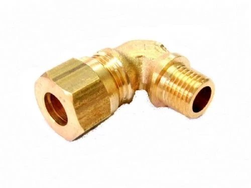 Sarı Pirinç Yüksüklü Dirsek 6mm - 1/8 - 7