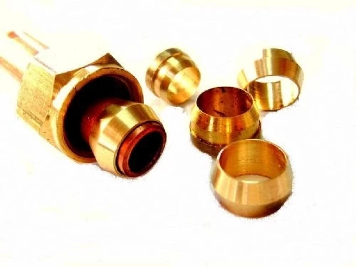 Sarı Pirinç Yüksüklü Dirsek 6mm - 1/8 - 5