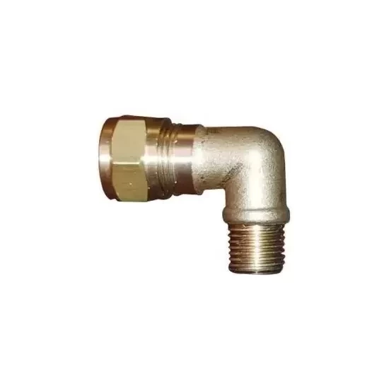 Sarı Pirinç Yüksüklü Dirsek 8mm - 1/4 - 2