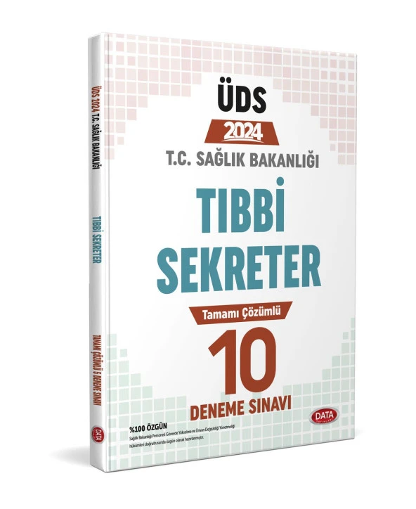 Data 2024 ÜDS Sağlık Bakanlığı Tıbbi Sekreter 10 Deneme Çözümlü Ünvan Değişikliği Data Yayınları - Resim 3