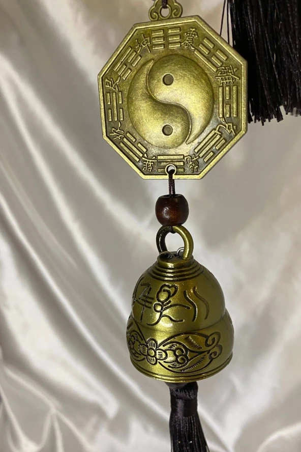 Feng Shui Bereket Şans Mutluluk Çanı Yin Yang Kapı Çanı Deprem Çanı - 3