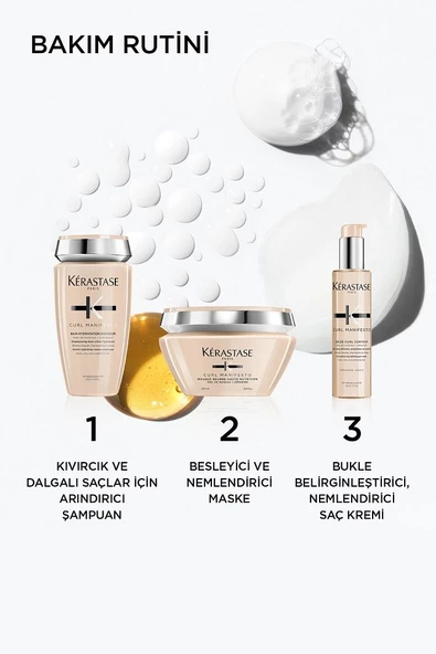 Kerastase Curl Manifesto Masque Beurre Haute Nutrition Kıvırcık Saçlara Besleyici Saç Maskesi 200 ml - 7