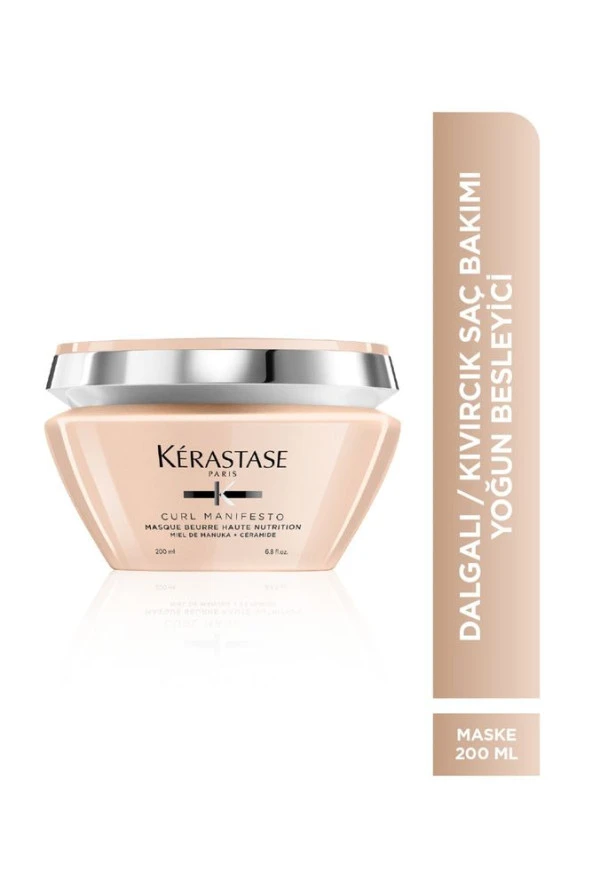 Kerastase Curl Manifesto Masque Beurre Haute Nutrition Kıvırcık Saçlara Besleyici Saç Maskesi 200 ml