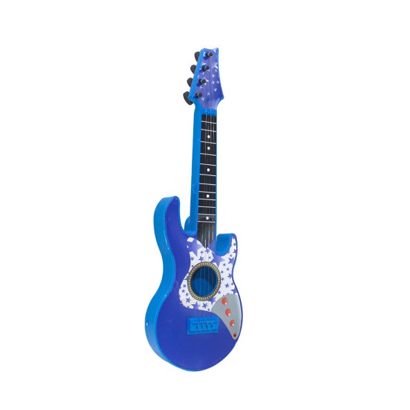 Oyuncak Rock Gitar Metal Telli 45 Cm Mavi - 2