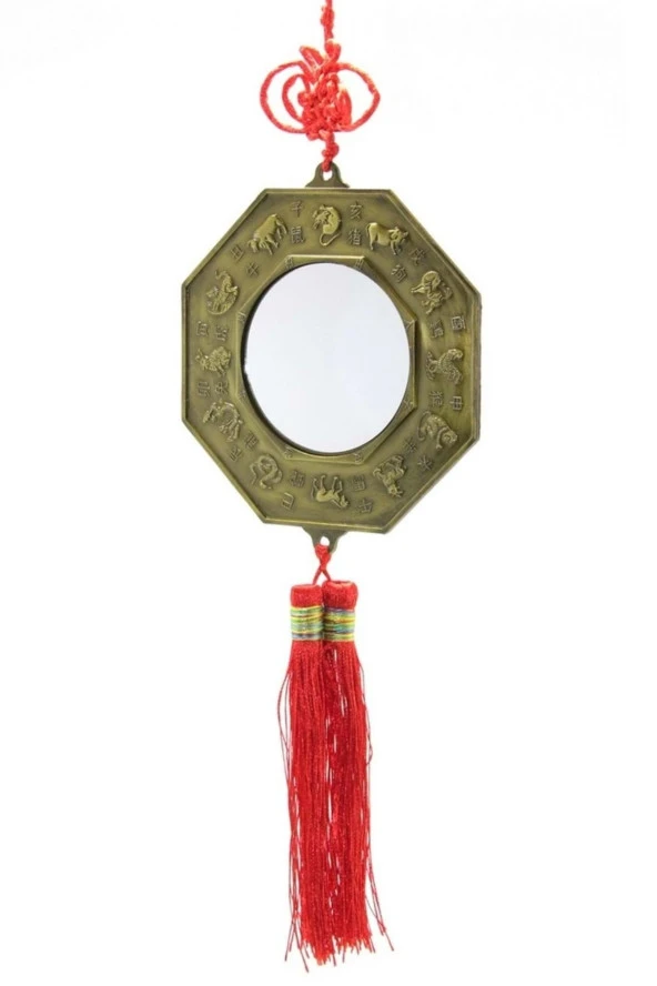 Feng Shui Bagua Aynası Ba Gua Yin-Yang Yin Yang Ejderha Yılı Koruma ürün görseli
