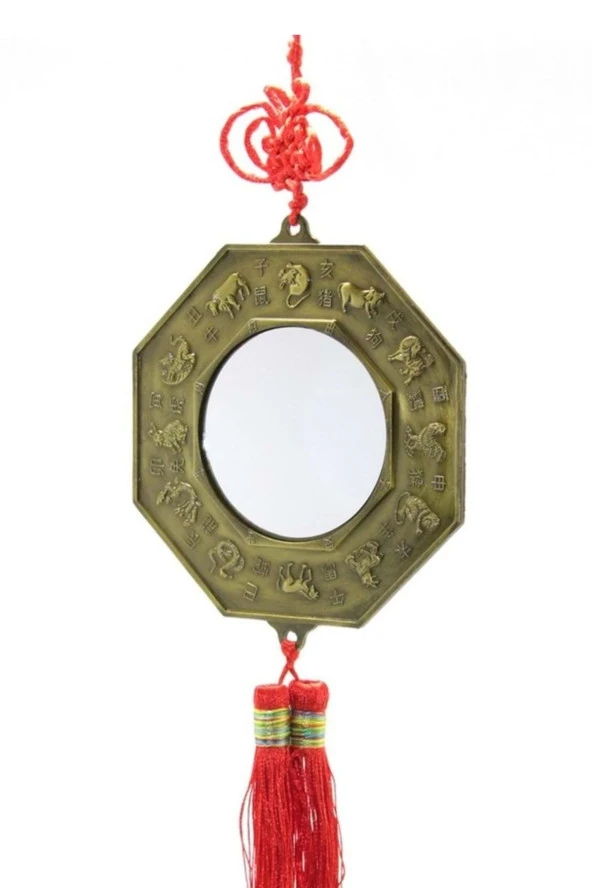 Feng Shui Bagua Aynası Ba Gua Yin-Yang Yin Yang Ejderha Yılı Koruma - Resim 2