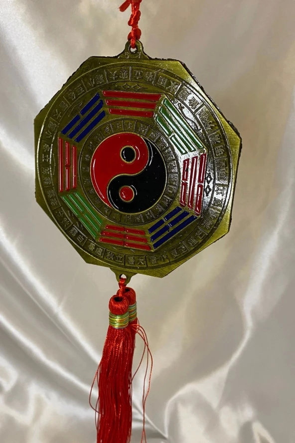 Feng Shui Bagua Aynası Ba Gua Yin-Yang Yin Yang Ejderha Yılı Koruma - Resim 3