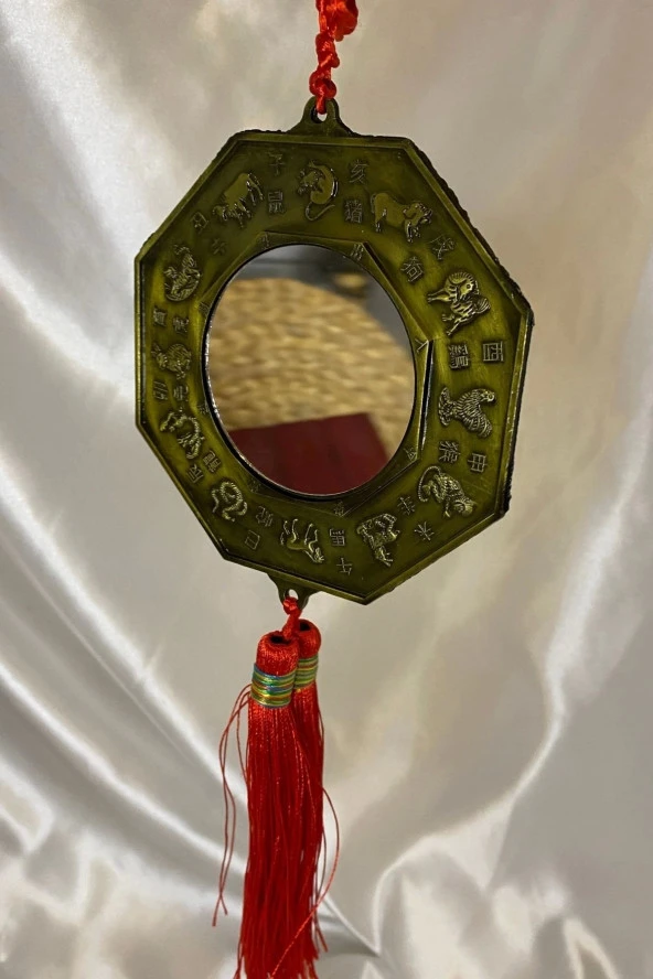 Feng Shui Bagua Aynası Ba Gua Yin-Yang Yin Yang Ejderha Yılı Koruma - Resim 4
