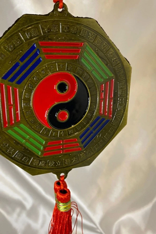 Feng Shui Bagua Aynası Ba Gua Yin-Yang Yin Yang Ejderha Yılı Koruma - Resim 6