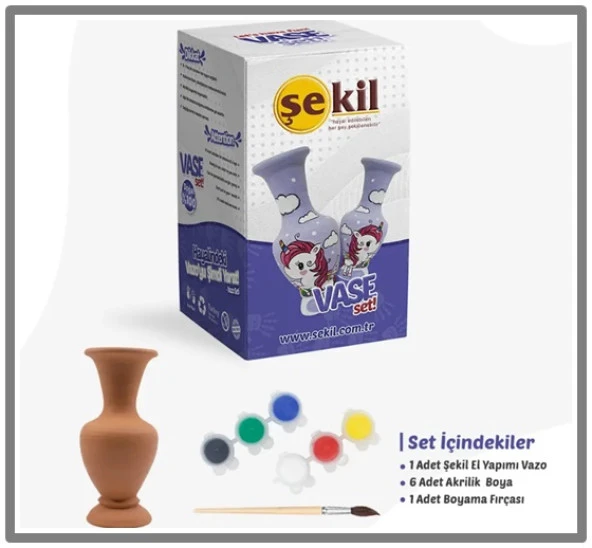 Şekil Vazo Boyama Seti ürün görseli 1