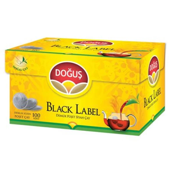 Doğuş Black Label 100Lü Demlik Poşet Çay 320 Gr