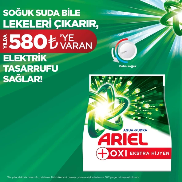 Ariel Matik Toz Çamaşır Deterjanı 14 KG Renklilere Özel/Dağ Esintisi (92 Yıkama) (2PK*7KG) - 6