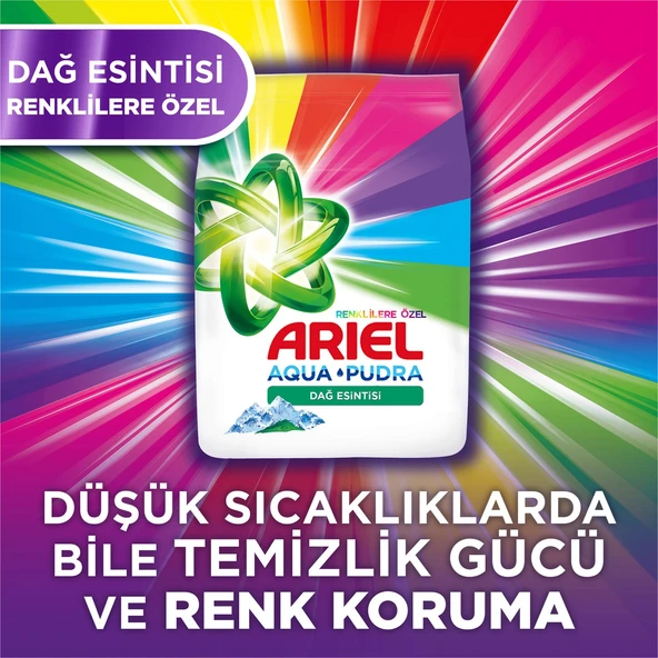Ariel Matik Toz Çamaşır Deterjanı 21 KG Renklilere Özel/Dağ Esintisi (138 Yıkama) (3PK*7KG) - 5