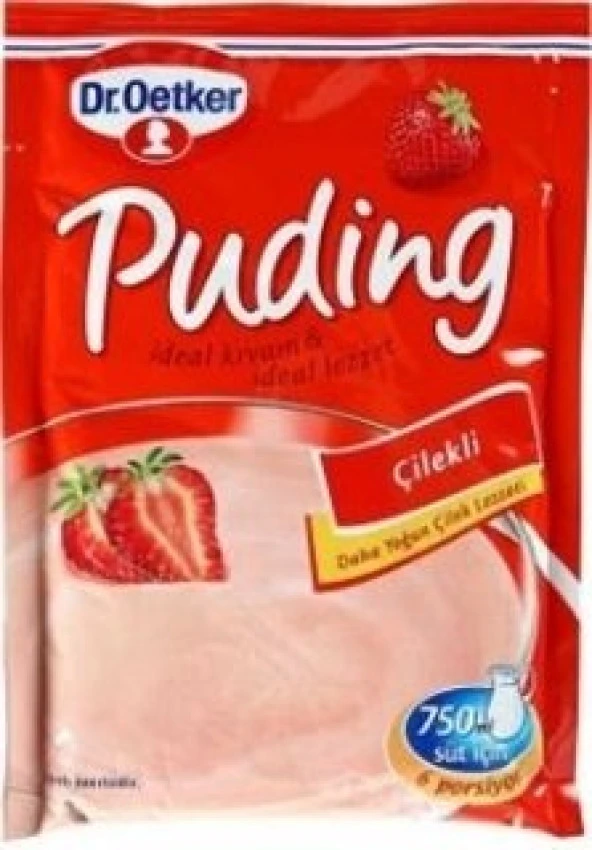 Dr.Oetker Çilekli Puding 120 Gr