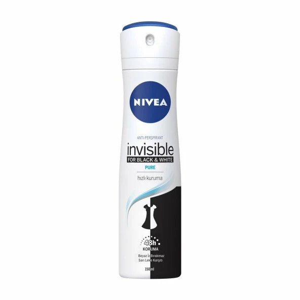 Nivea 150ML INS B&W Pure Kadın Deodorant 82230