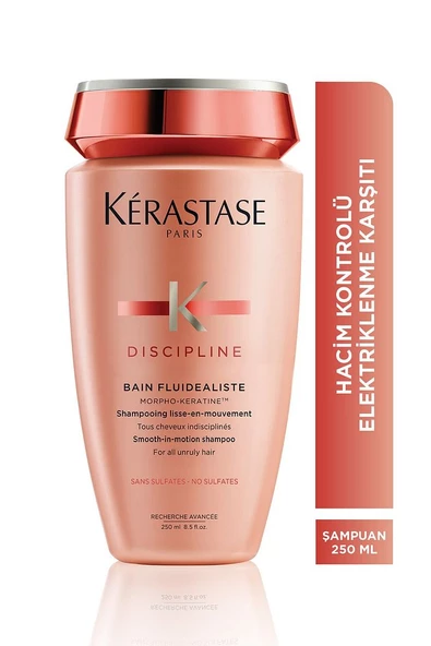 Kerastase Discipline Bain Fluidéaliste Kolay Şekillendirme Sağlayan Ve Elektriklenme Karşıtı Şampuan 250 ml