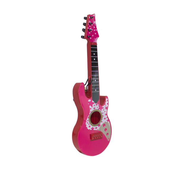 Oyuncak Rock Gitar Metal Telli 45 Cm Pembe - 3