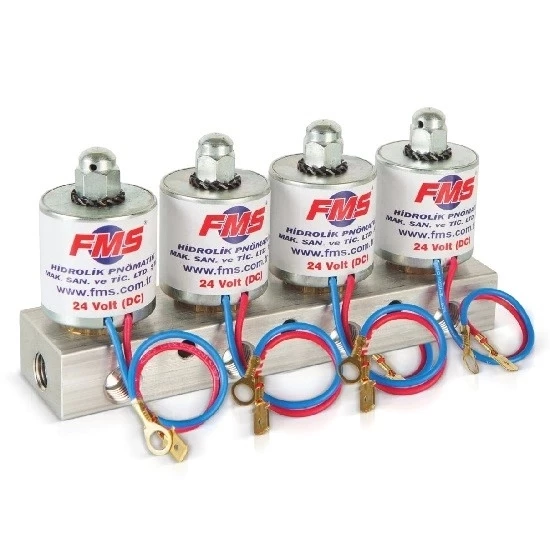 1/4 12V / 24V / 110V / 220V DÖRTLÜ DAMPER PNÖMATİK VALF