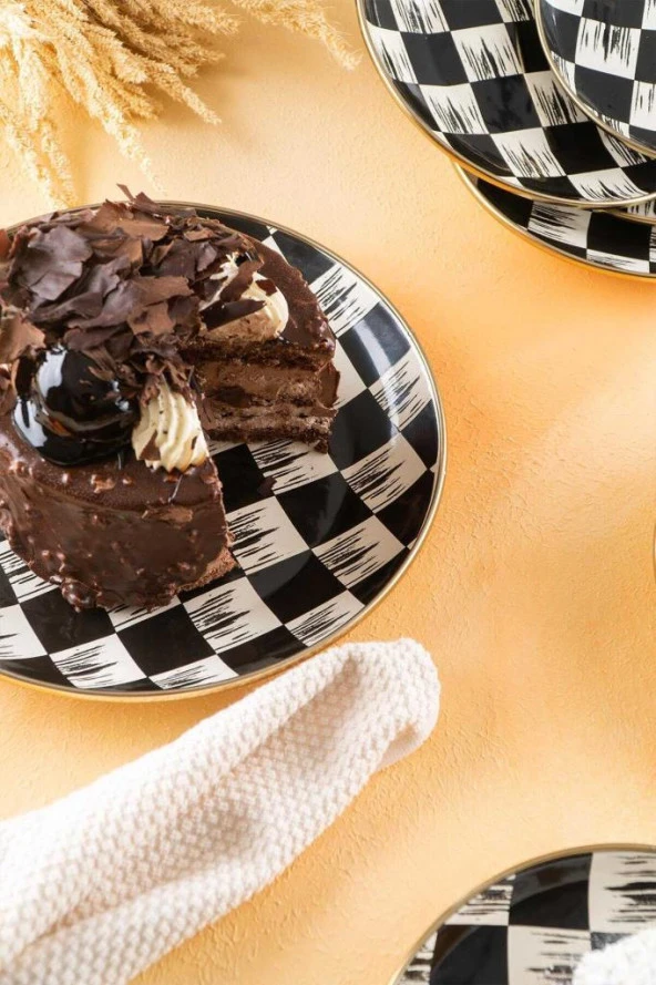 Acar Qualita King 7 Parça Emaye Pasta Servis Seti XAP-05762 - 2