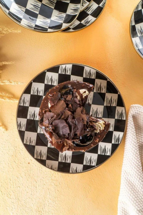 Acar Qualita King 7 Parça Emaye Pasta Servis Seti XAP-05762 - 4