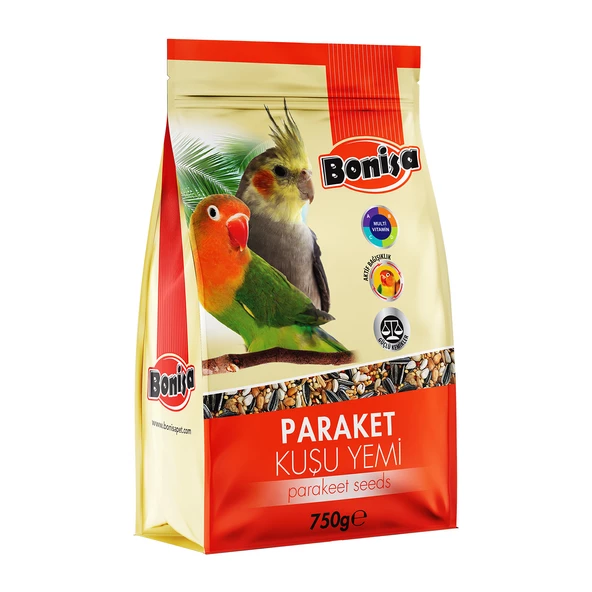 Bonisa Parakeet Kuş Yemi 750 Gr