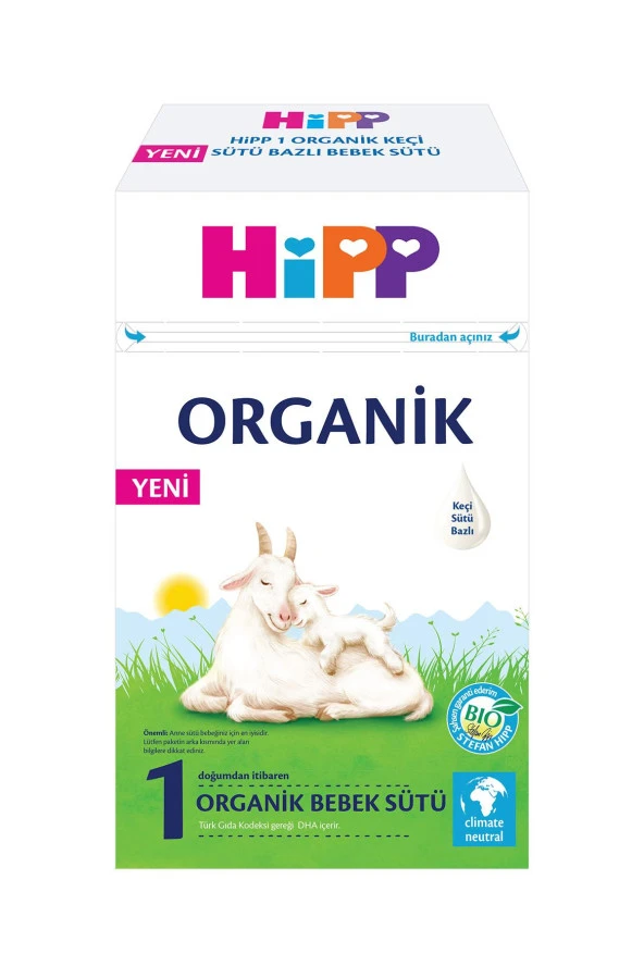 HiPP 1 Organik Keçi Sütü Bazlı Bebek Sütü 400 gr