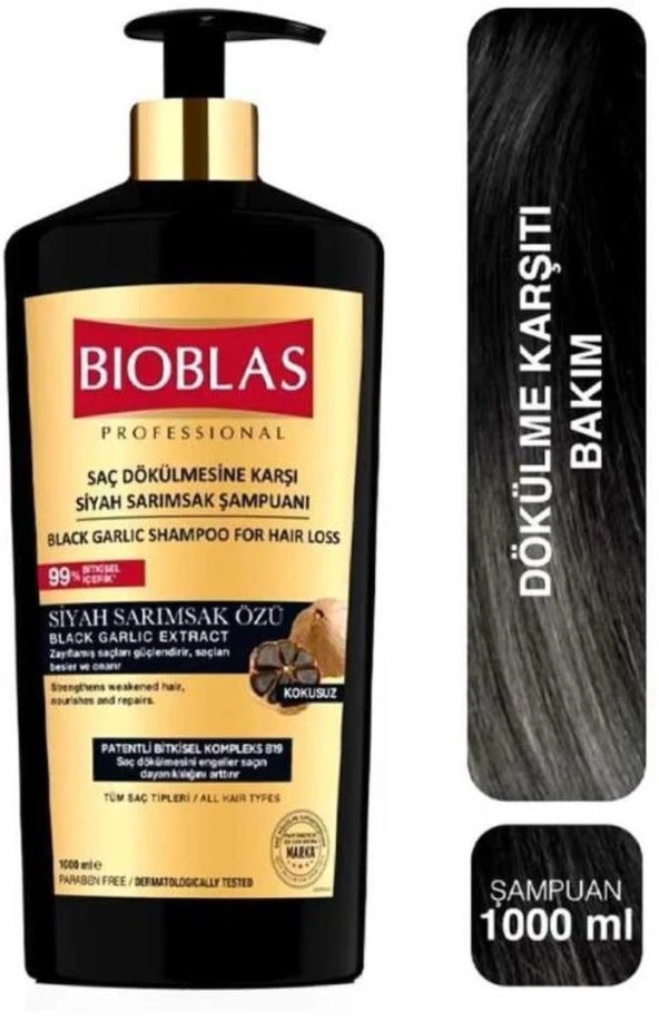Bioblas Sarımsaklı Siyah Şampuan 1 L - 1000ml