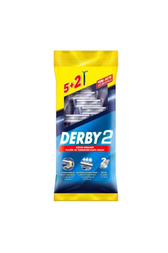 Derby2 Tıraş Bıçağı 5+2 Poşet X 2 Paket ( 14'lü )