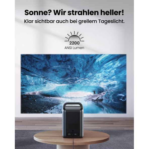 (OUTLET) Anker Nebula Cosmos Laser 1840 Lümen Wi-Fi Android Lazer Taşınabilir 4K Projeksiyon Cihazı - 5