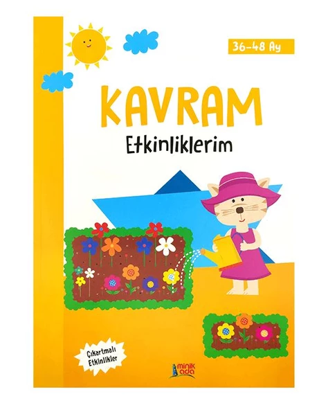 3-4 Yaş Kavram Etkinliklerim Kitabı Erdem Yayınları