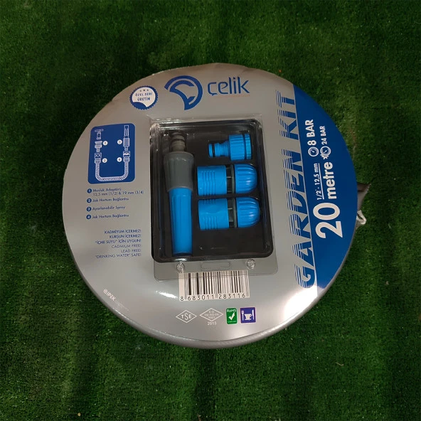 ÇELİK 1/2" ÖZEL SERİ SULMA HORTUMU 20 METRE HORTUM KİTİ BAHÇE SULAMA HORTUM SETİ GARDEN KIT - Resim 5