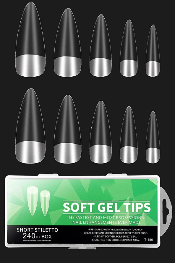 Fontenay 240lı Soft Jel Tips & Yeni Nesil Kullanımı Kolay Yumuşak Jel Tips T-186-4 - 1
