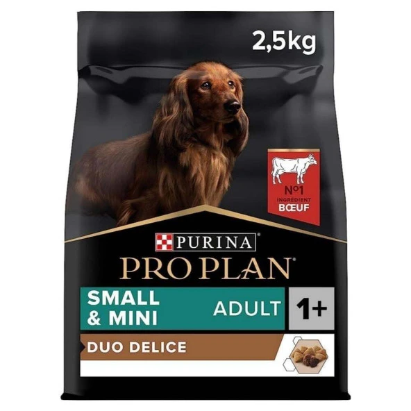 Pro Plan Duo Delice Small & Mini Biftekli 2.5 kg Küçük Irk Yetişkin Köpek Maması