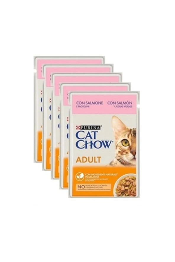 Cat Chow Somon & Yeşi Fasülye Kedi Yaş Mama 85 Gr