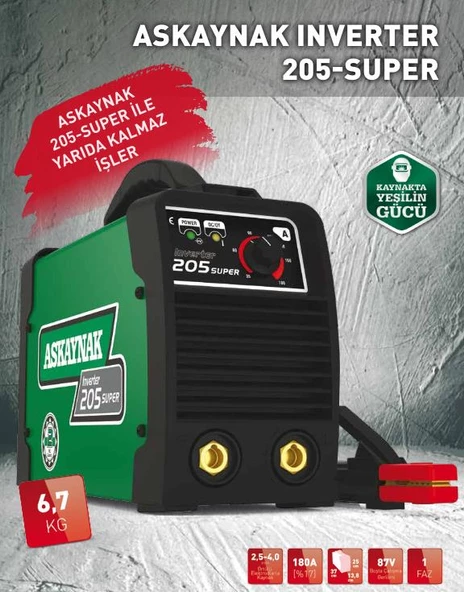 Askaynak Inverter 205 Süper Kaynak Makinesi