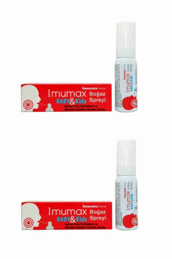 IMUNEKS Imumax 3 Yaş Ve Üstü Boğaz Spreyi - 20 Ml (2 Adet)