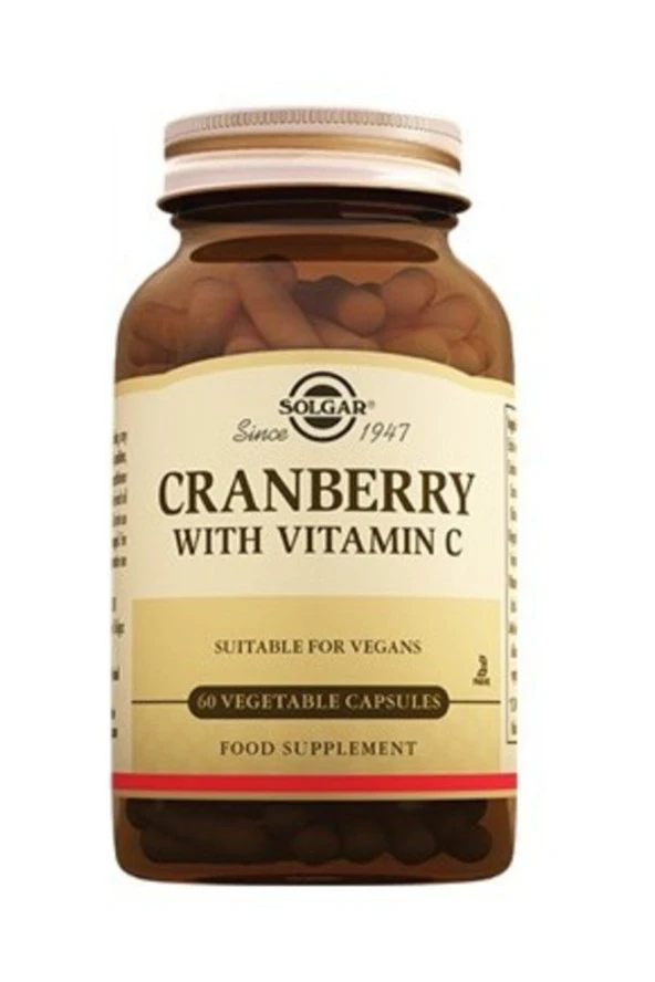 SOLGAR Cranberry With Vitamin C 60 Kapsül