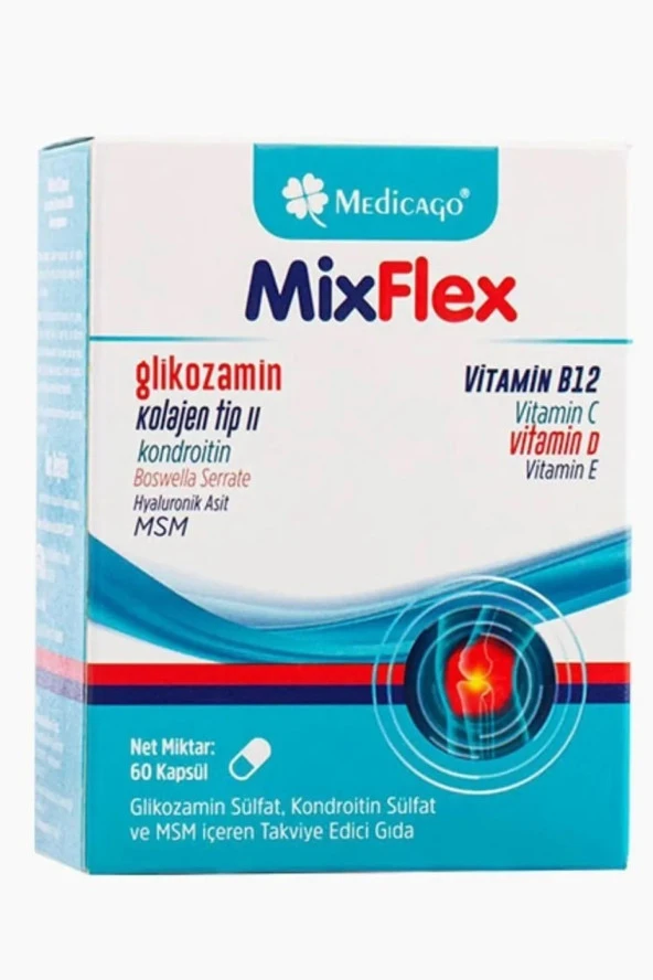 MEDİCAGO Mixflex Glukozamin 60 Kapsül
