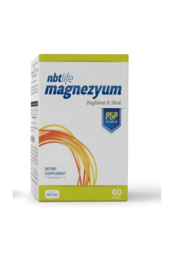 NBT İLAÇ Nbt Lıfe Magnezyum & P5P(Vıt.B6) 60Kapsul