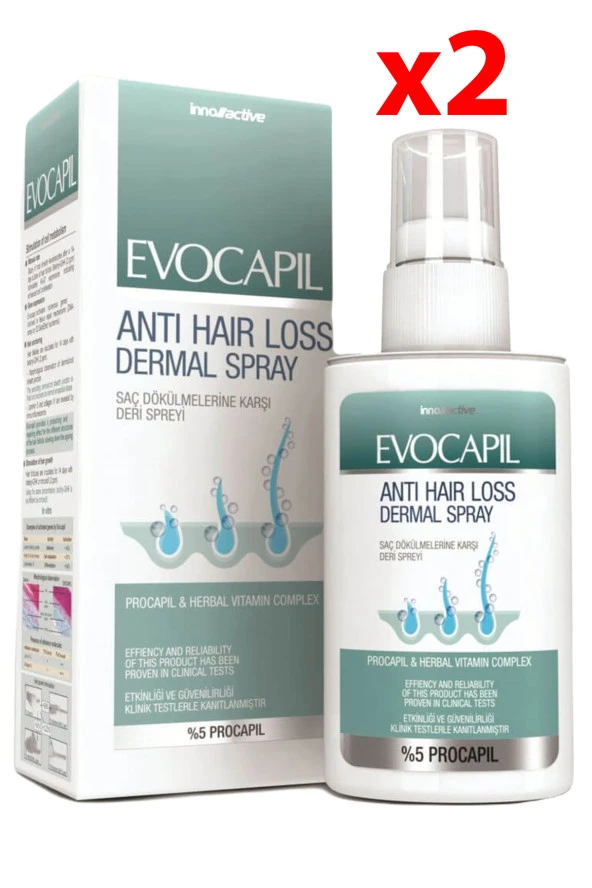 EVOCAPİL Anti Hair Loss Sprey 60 Ml - 2 Adet