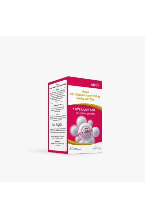 NBT İLAÇ Narla Alfa Lipoik Asit 200 Mg 30 Kapsül