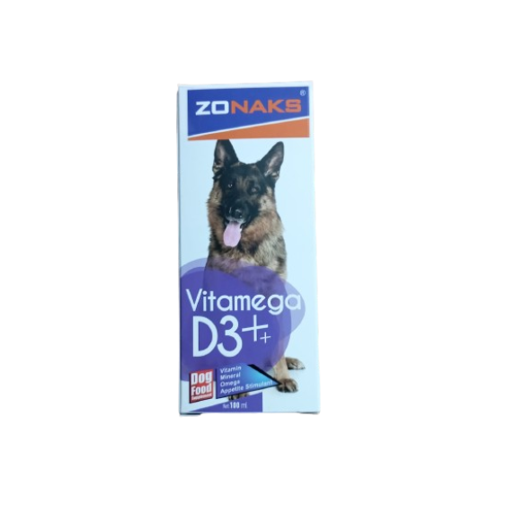 KÖPEKLER İÇİN VİTAMEGA + D3 VİTAMİN 100 ML