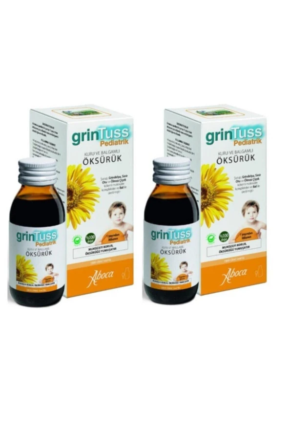 GRİNTUSS Pediatrik Öksürük Şurubu 128 Gr 2 Adet